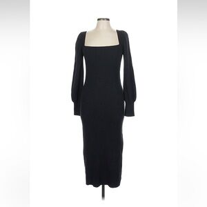 Elegant Black Long Sleeve Dress